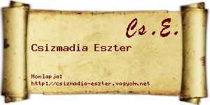 Csizmadia Eszter névjegykártya